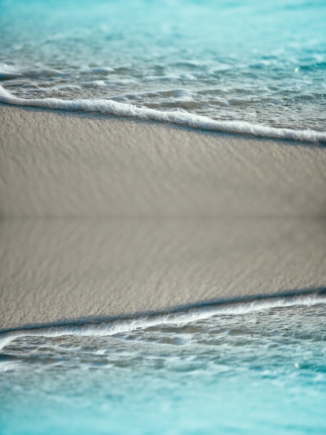 reflected beach