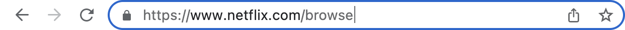 url bar in the web browser